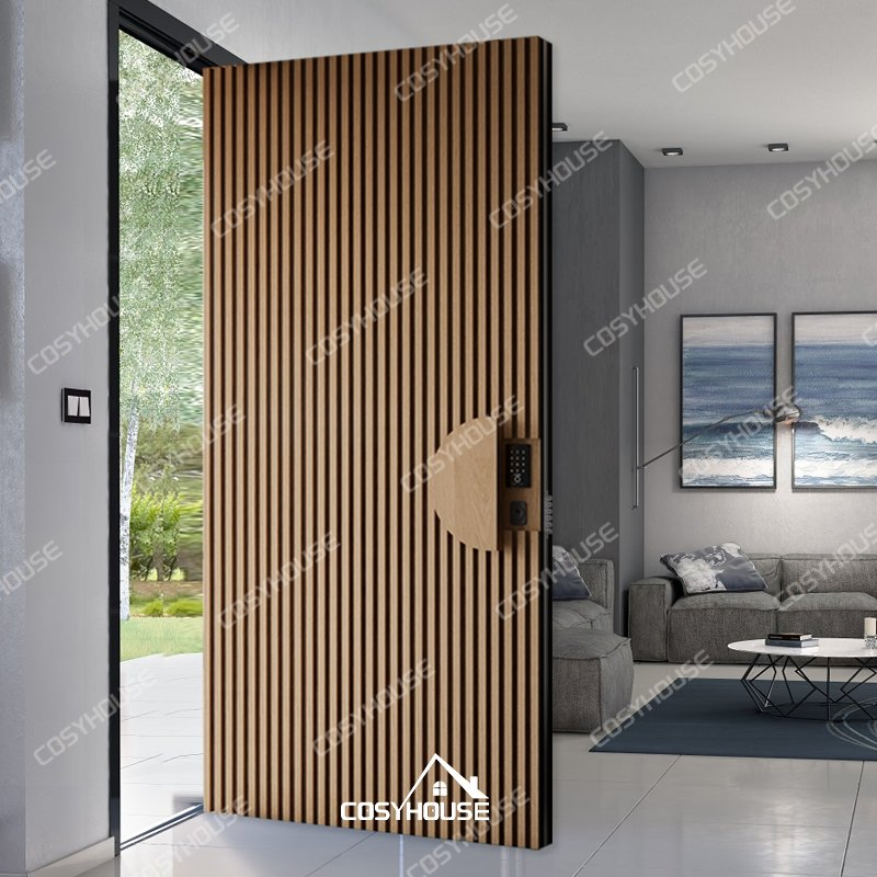 Exterior Security Doors for Houses – Solid Wood, Steel and Aluminum Pivot Entry Doors with Weather-Resistant Design