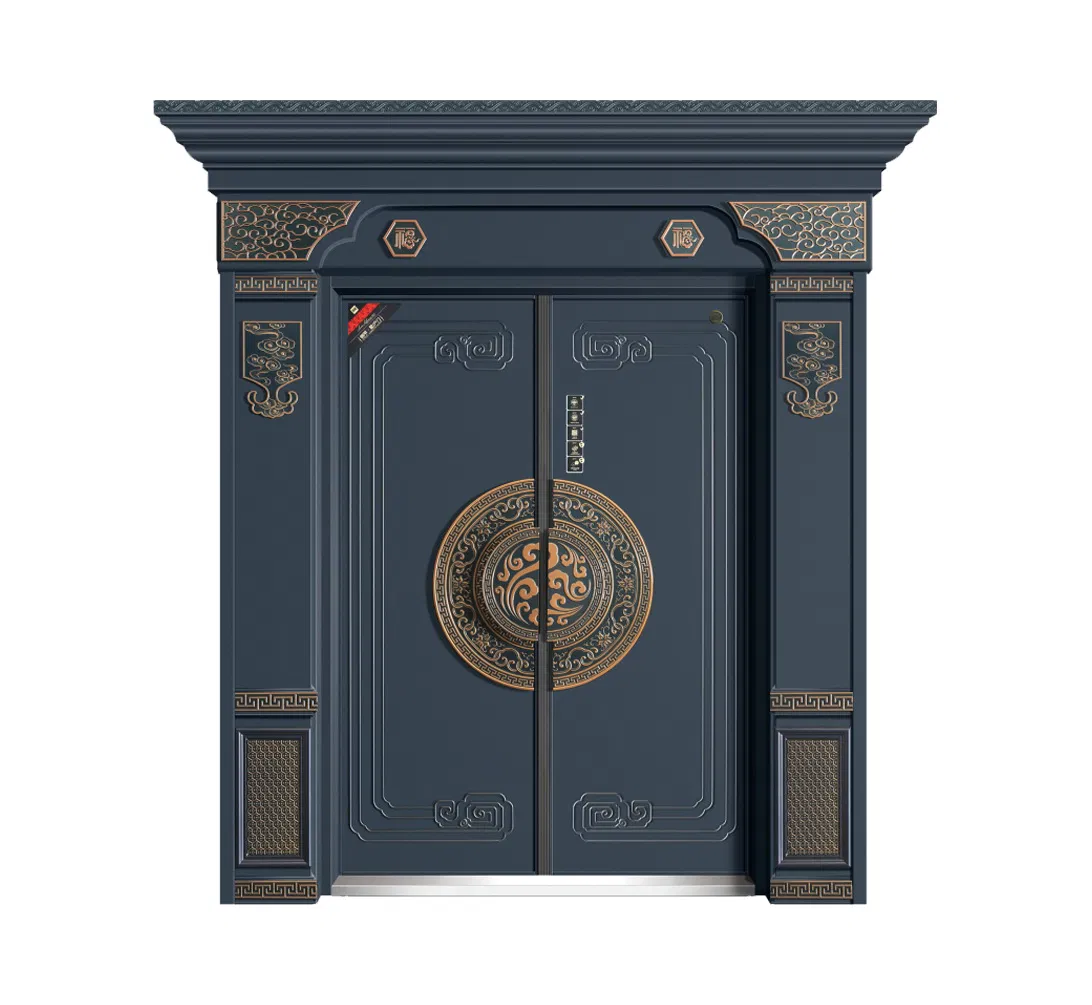 Exterior Aluminium Alloy Double Door for Residential House Entrance Custom Design Available