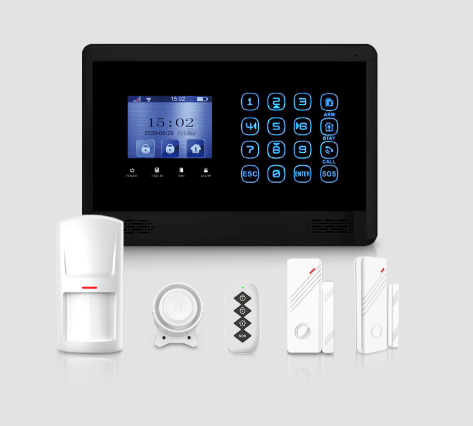 Wolf Guard China Tuya APP Wireless WiFi 4G Remote Alarm System with Door Sensors and Motion Sensors