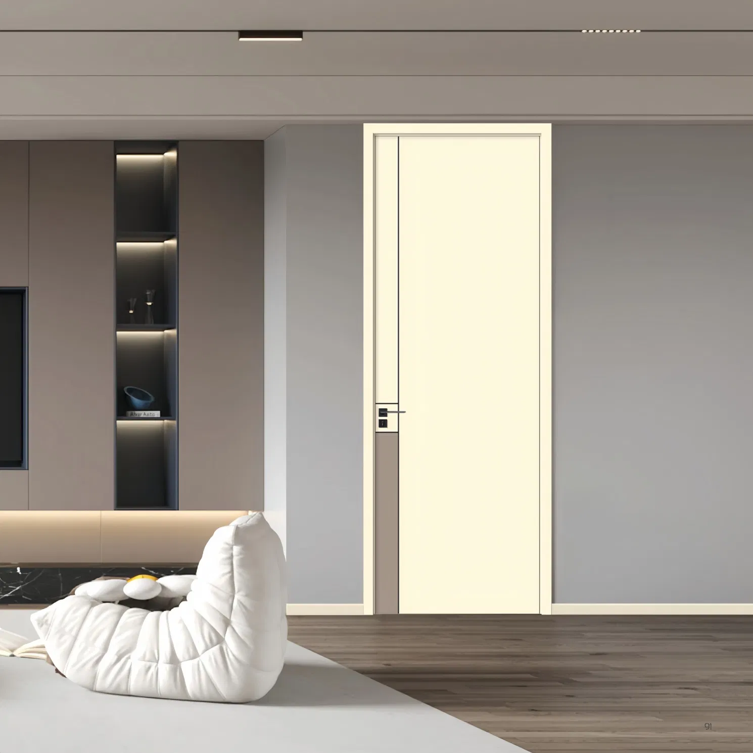 Weather-Resistant WPC Wood Door for Exterior and Interior Applications in Coastal Areas