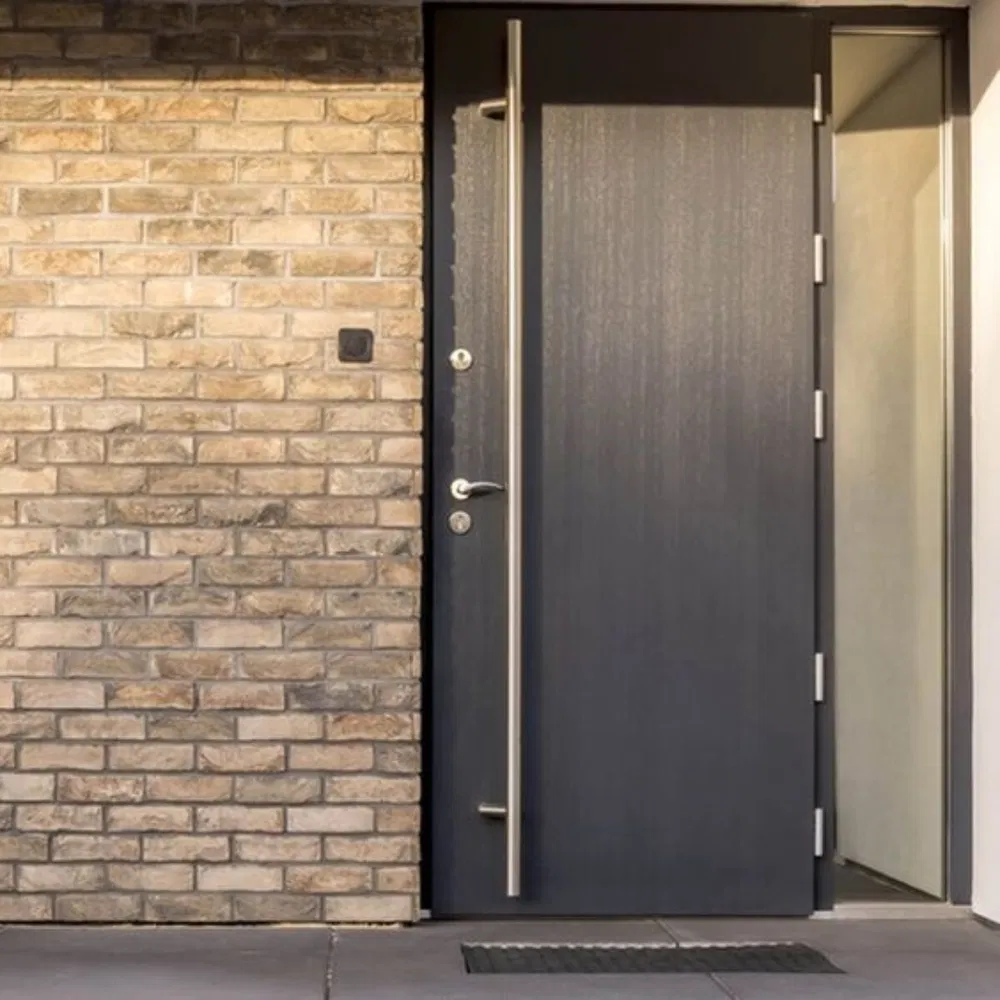 High Quality Metal Exterior Door Modern Steel Security Entry Door with Durable Frame and Weather Resistant Finish for Residential and Commercial Projects