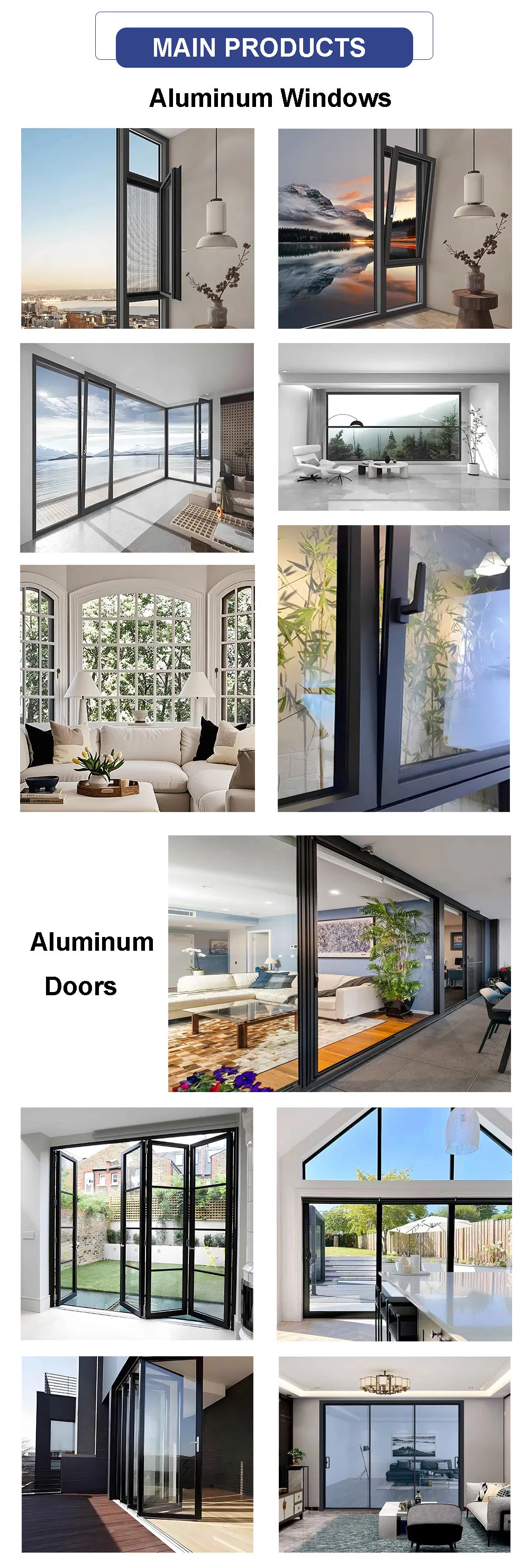Aluminum Bi-Fold Door System