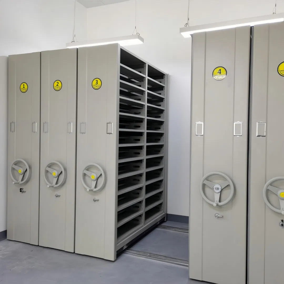 Smart Mobile Shelving System with Advanced Fingerprint Access