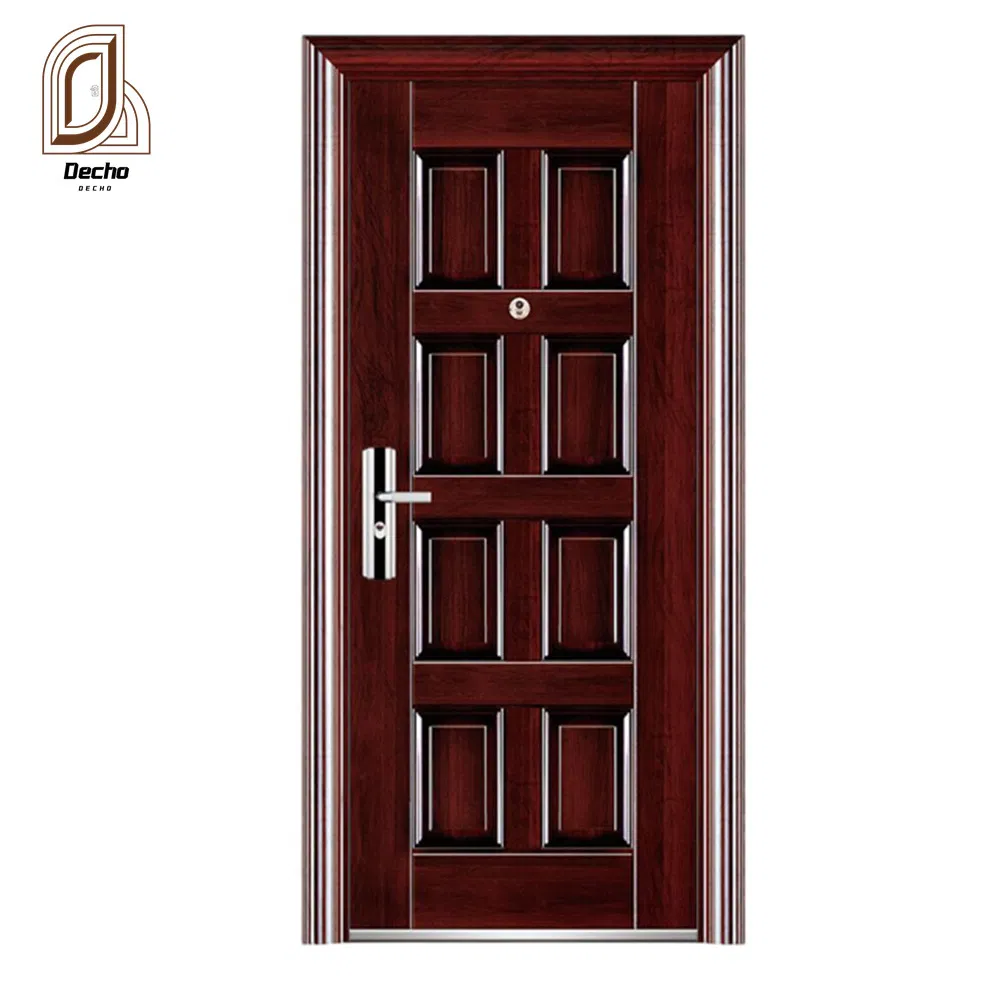 Exterior Security Residential Anti-Theft Modern Single Steel Entrance Door for Home Project