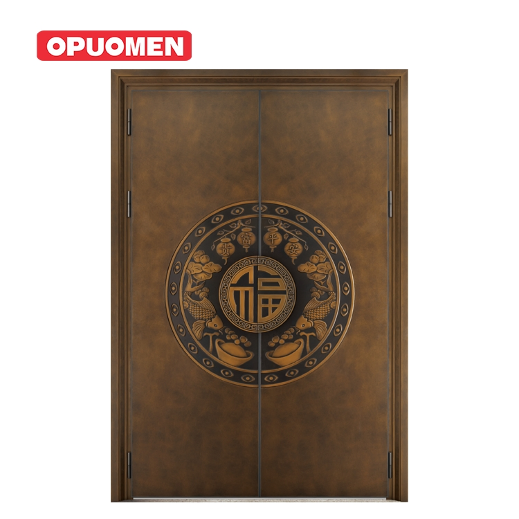 Heavy Duty Residential Security Hurricane Impact Patio French Aluminum Entrance Doors