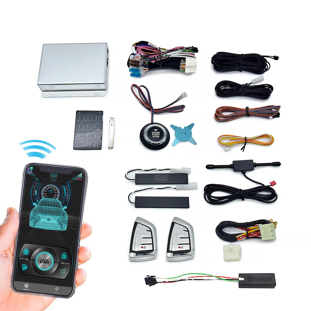 Bluetooth Pke Engine Start Stop Handsfree Keyless Alarm Systems
