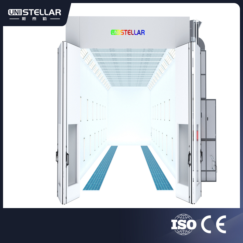 Uni Stellar CE Advanced Heating Systems Energy-Efficient Large Paint Spray Booth and Baking Room