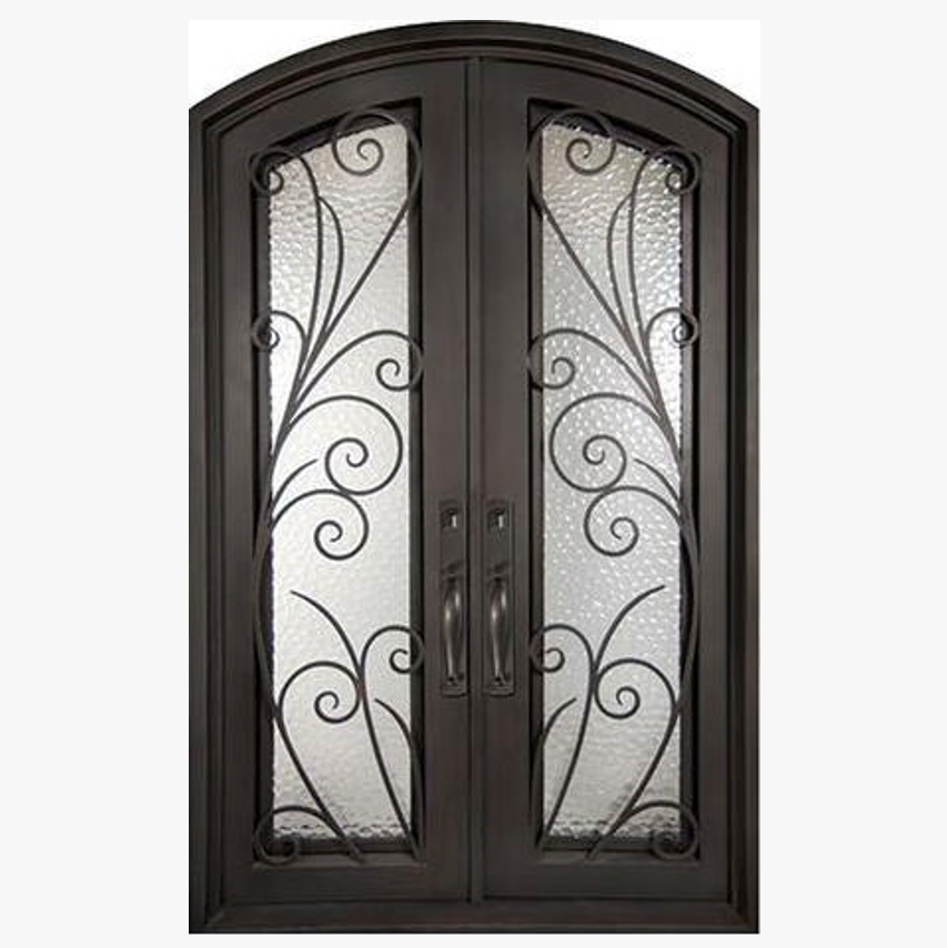 Premium Exterior Wrought Iron Door with Weather Resistant Finish