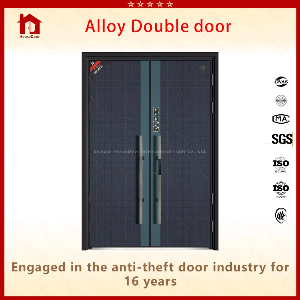 Aluminium Alloy Double Door for Home Entrance Suitable for Residential and Project Use