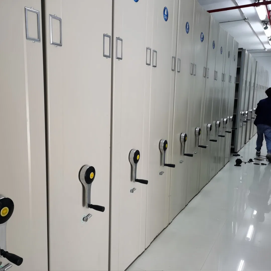 Smart Mobile Shelving System with Advanced Fingerprint Access