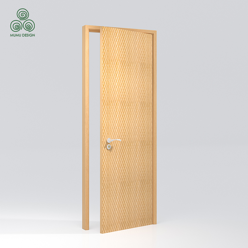 Robust Exterior Wood Security Door Weather Resistant for Enhanced Safety Door Panel