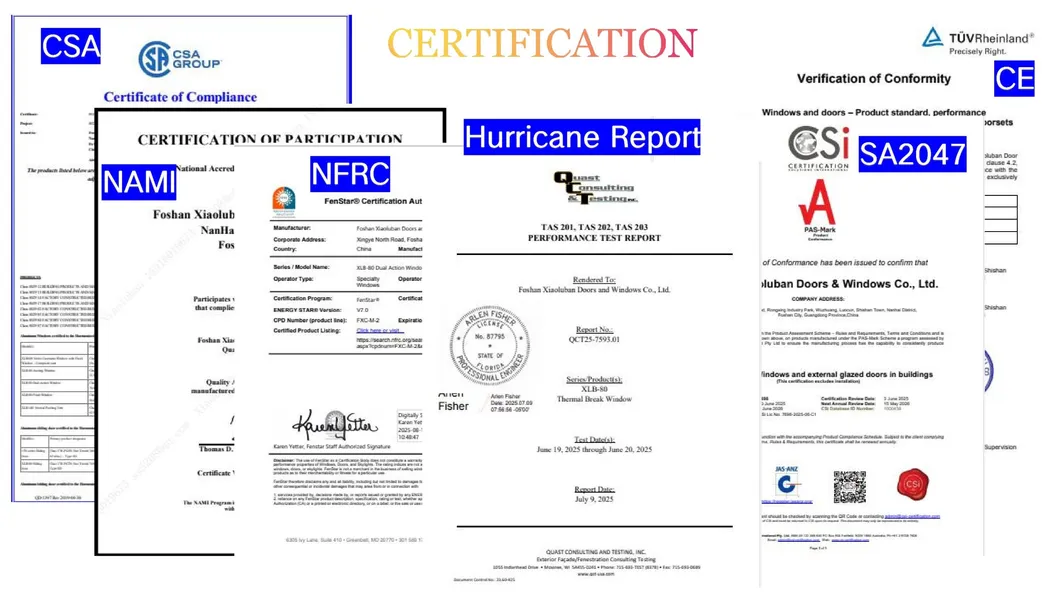 Certifications