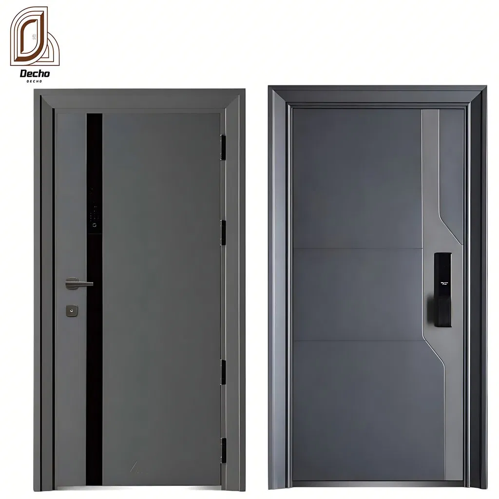 Exterior Security Residential Anti-Theft Modern Single Steel Entrance Door for Home Project