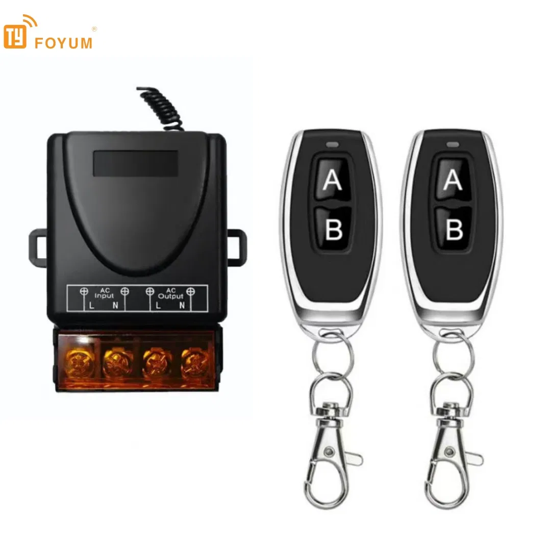 RF Wireless Remote Controller Switch 433MHz AC 220V Relay Motor Water Pump Door Access System for Car Power Gate 315MHz Frequency