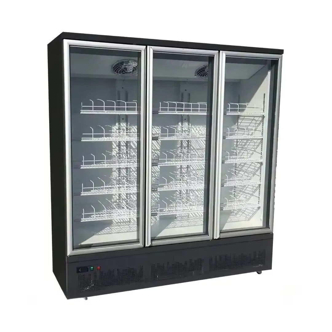 Commercial Beverage Display Refrigerator Air Cooling System for Retail
