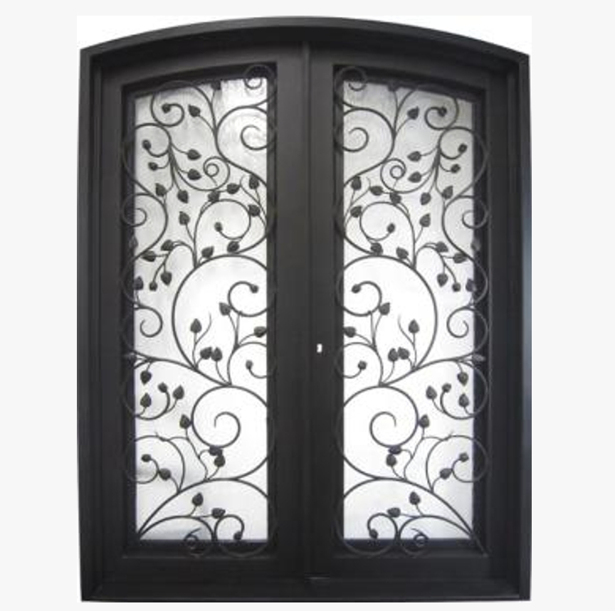 Premium Exterior Wrought Iron Door with Weather Resistant Finish