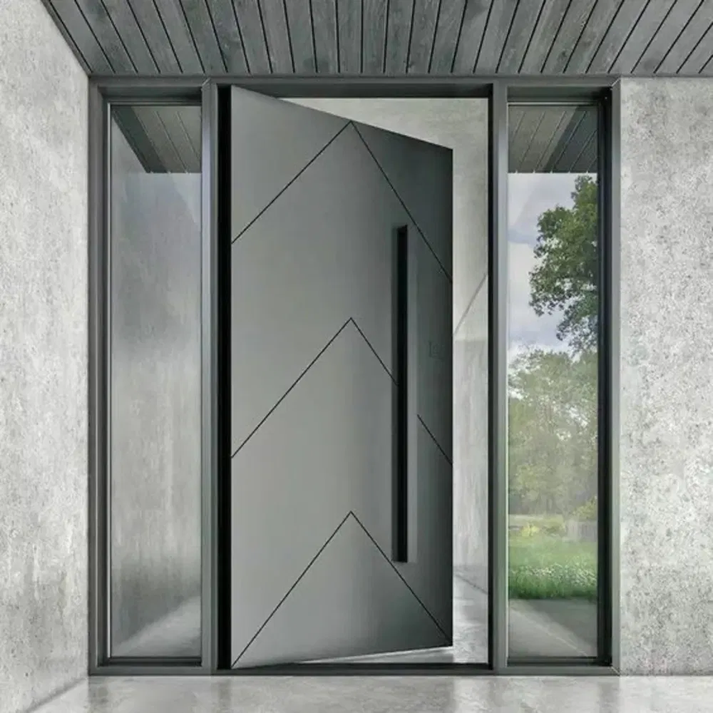 High Quality Metal Exterior Door Modern Steel Security Entry Door with Durable Frame and Weather Resistant Finish for Residential and Commercial Projects