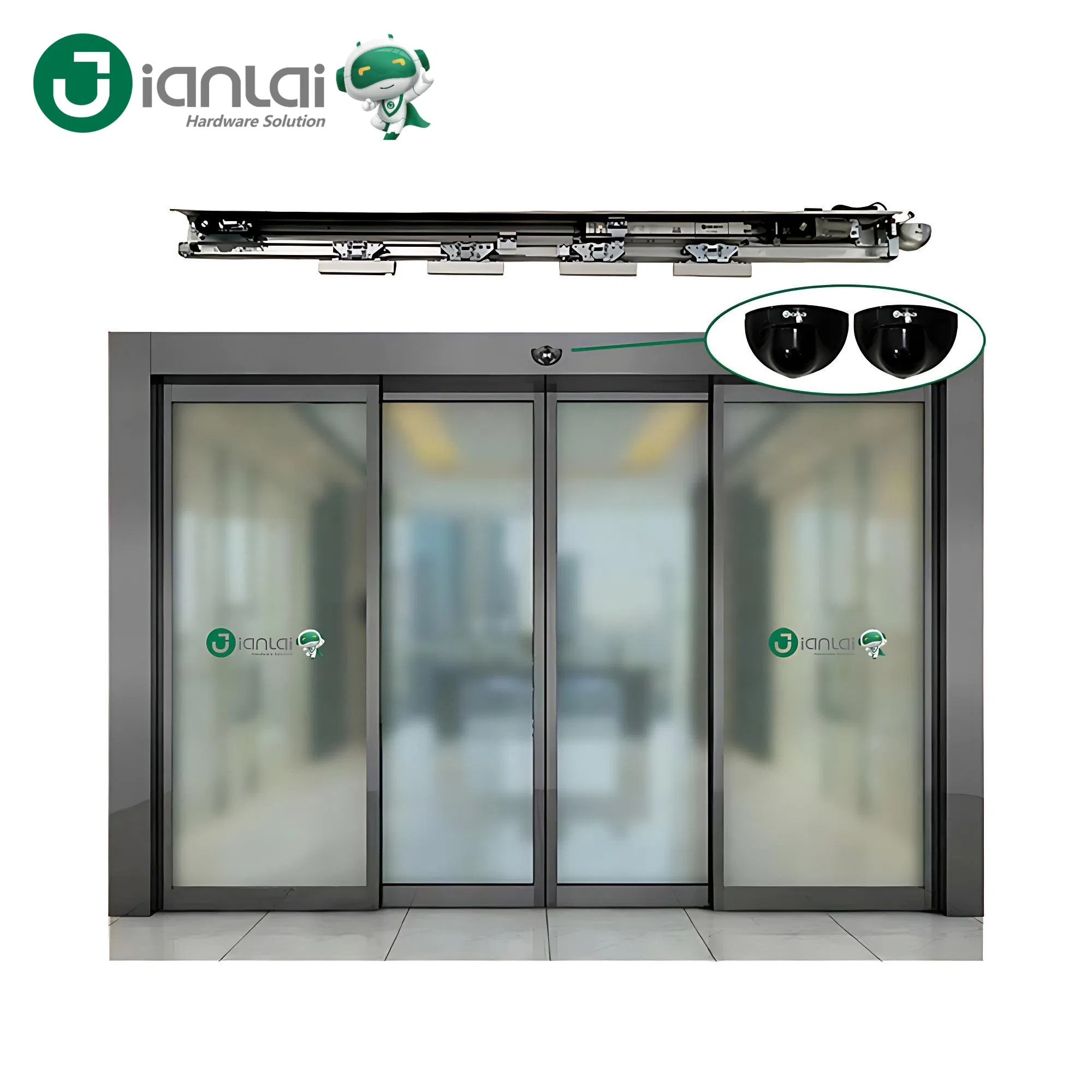 Smart Automatic Motor Sliding Door Opener Electric Entrance Sliding Door System