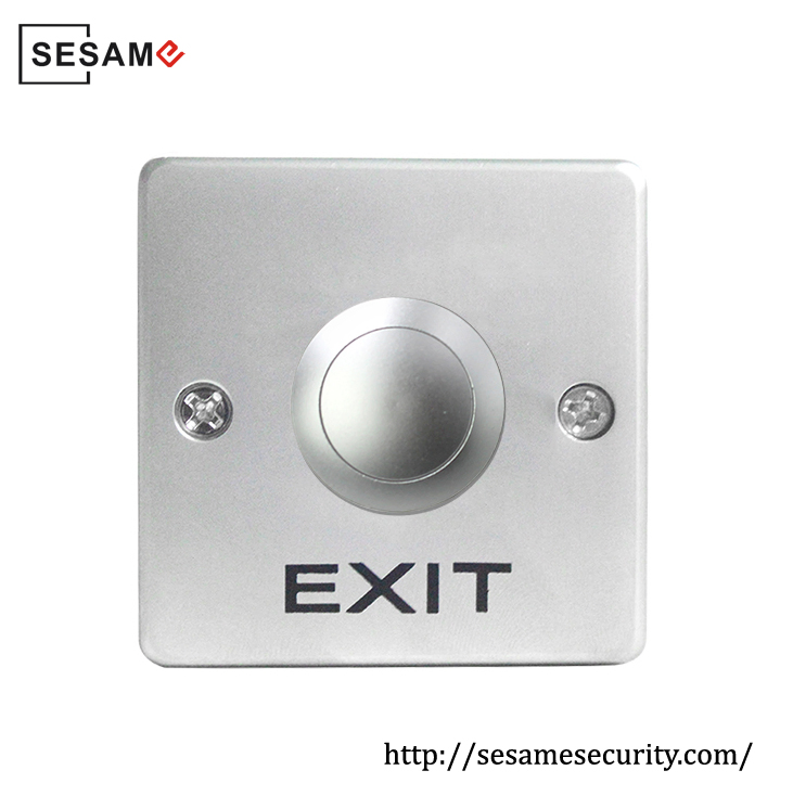 Zinc Alloy Door Exit Button Push Button Switch with Base for Smart Home Security Access Control System /Automatically Open Sliding Door or Gate (SB53)