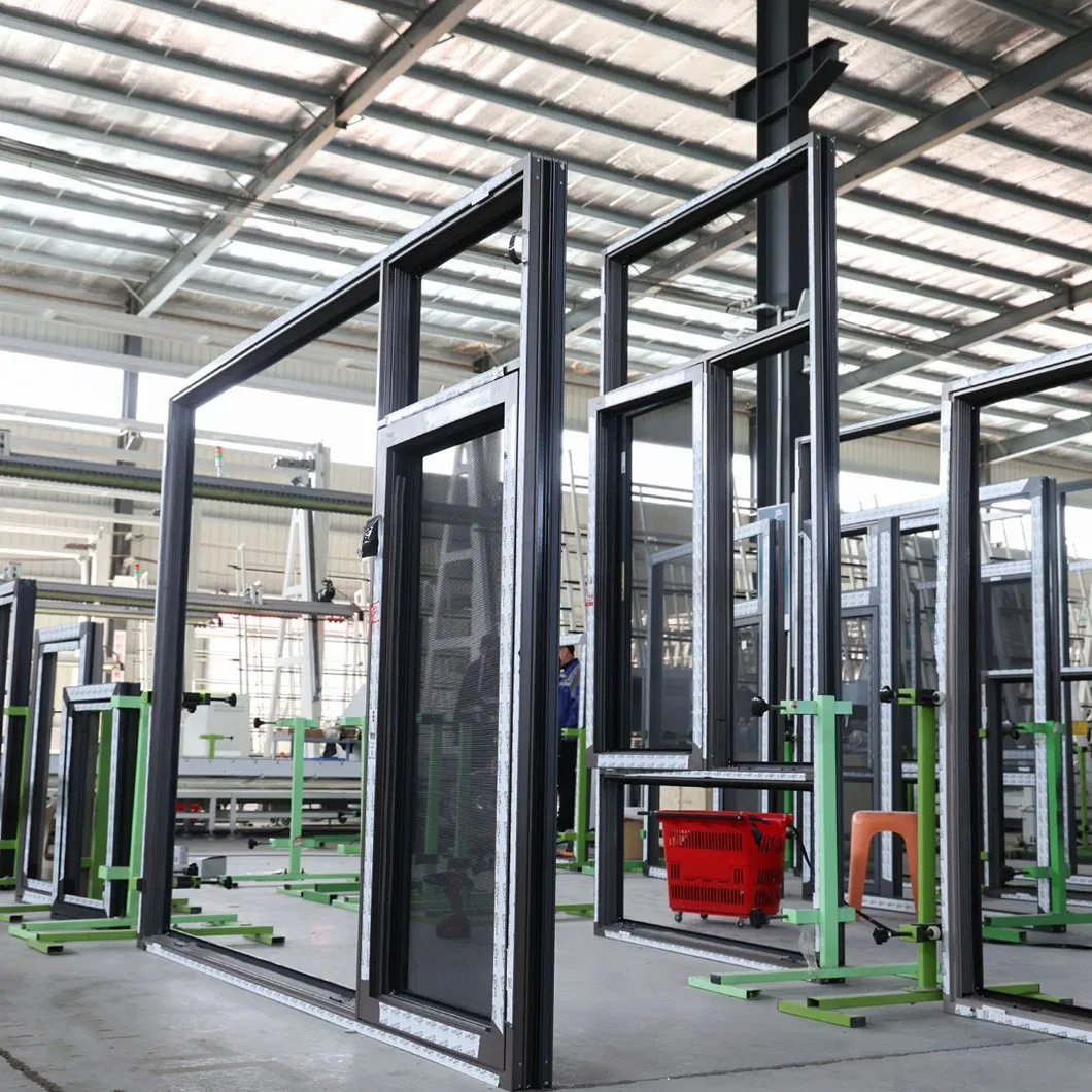 Baiyiyuan Factory Smart Aluminum Interior Swing Automatic Accordion Sliding Door with Password and Fingerprint Access Security System