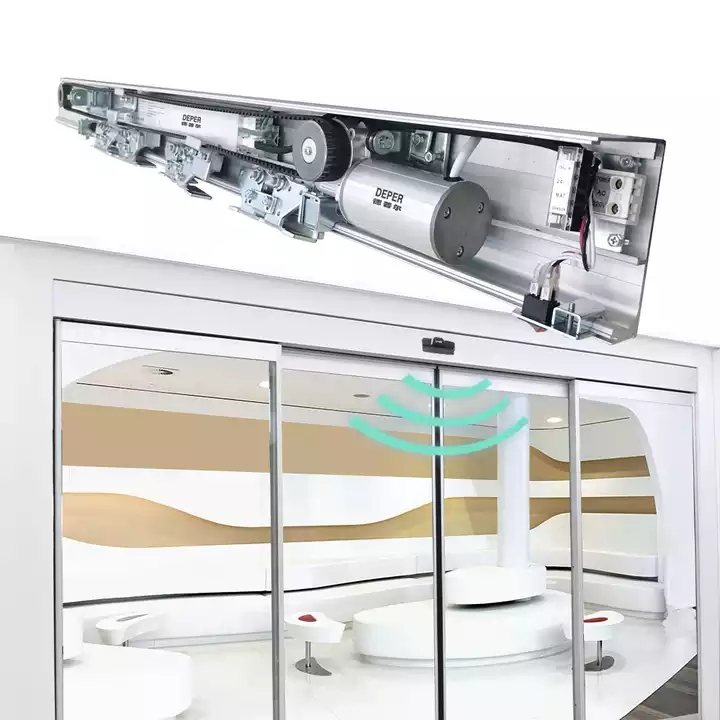 Deper DSL-125A Interior Double Glsss Door Automatic Sliding Door System for Access Entrance Automation