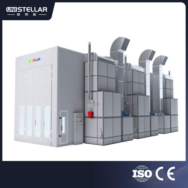 Uni Stellar CE Advanced Heating Systems Energy-Efficient Large Paint Spray Booth and Baking Room