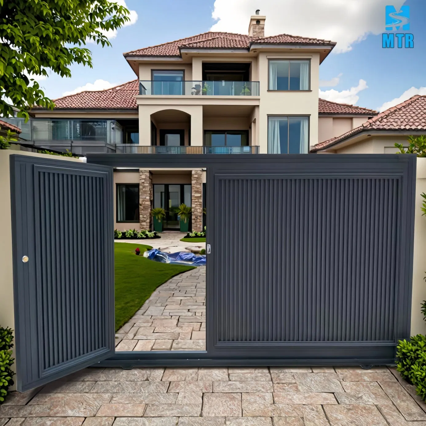 House Garden Front Entrance Swing Gate Automatic Electric System for House Villa