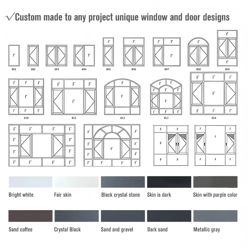 Weather Resistant Aluminum Alloy Door for Exterior Applications