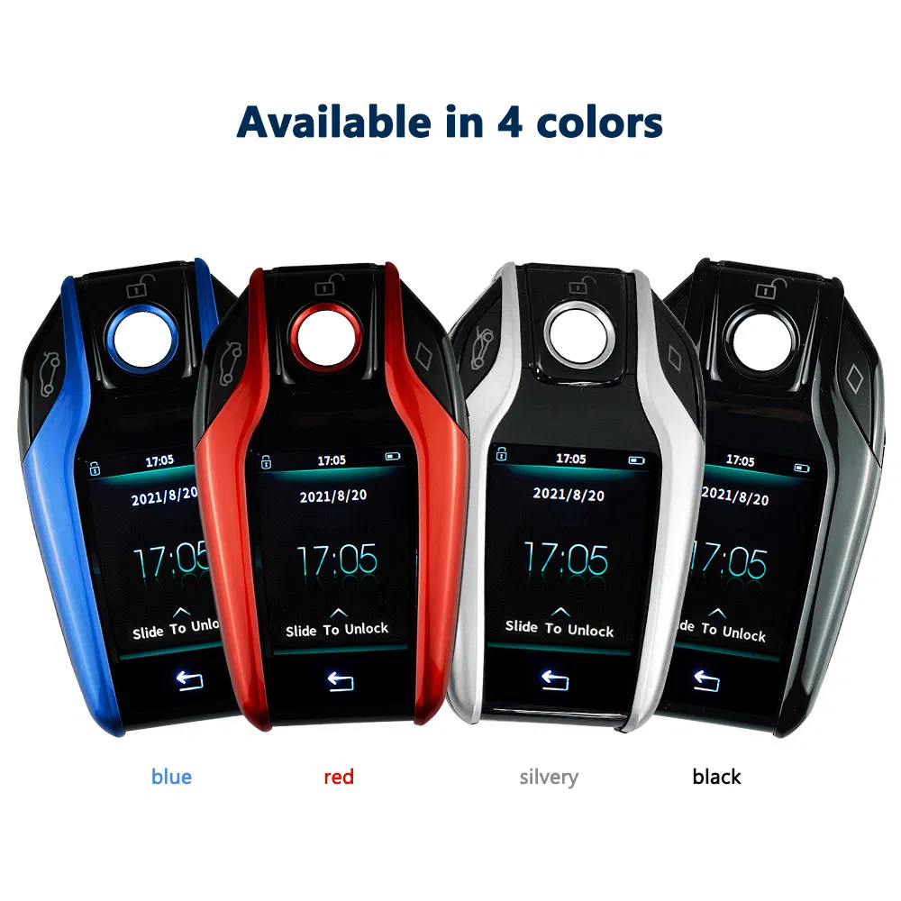 Anti-Robbing Remote Engine Start Stop Push Button Keyless Entry Security Car Alarm System with LCD Key