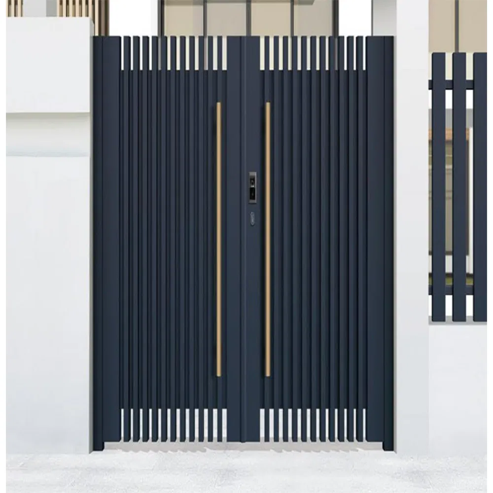 15. Wrought Aluminium Gate for Decorative Use in Courtyard Hotels Parks Malls Aluminum Metal Security Entrance Door Courtyard Gate Elegant Architectural Finish