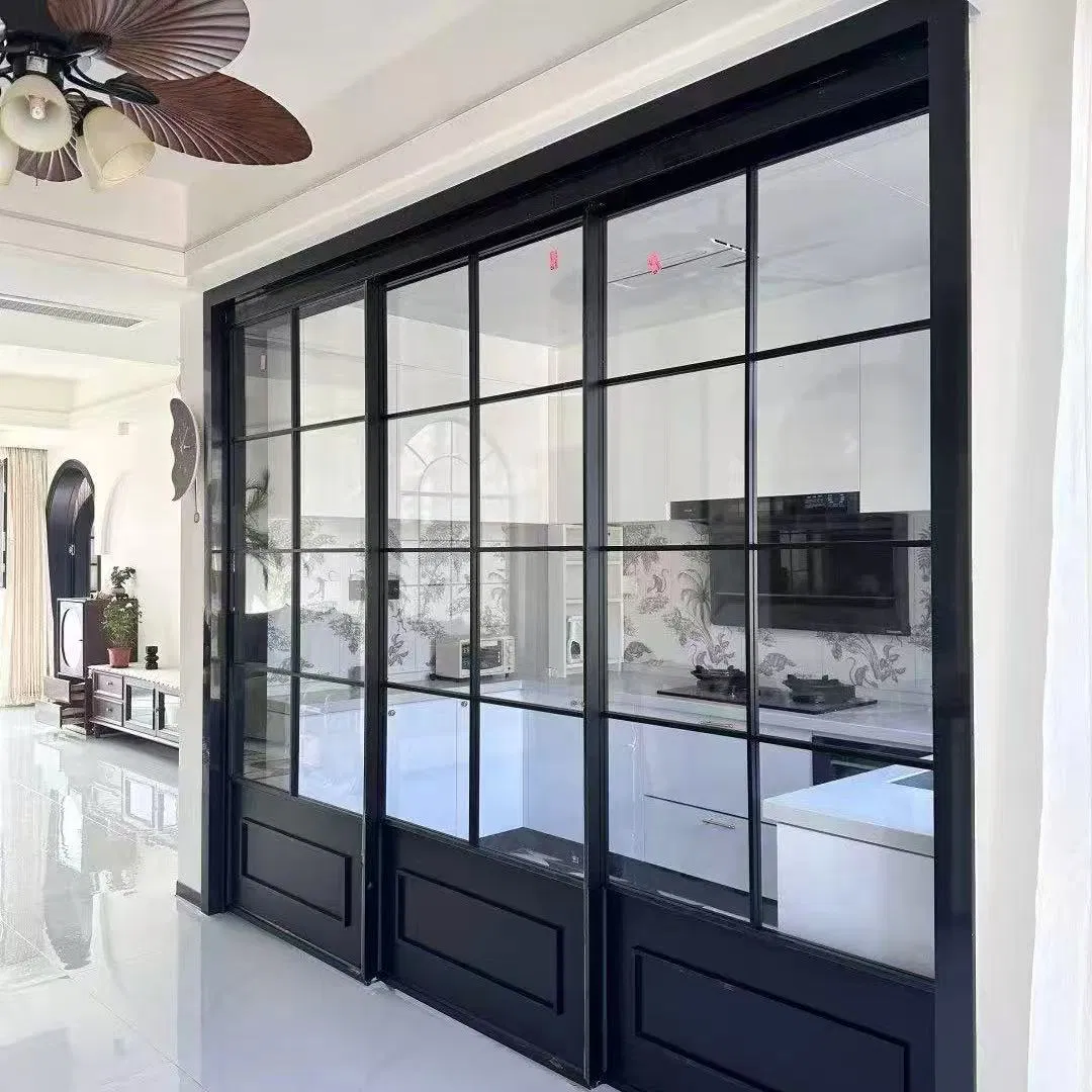Wholesale Price Aluminum Modern Sliding Entrance Glass Security Interior New Pivot Steel Door