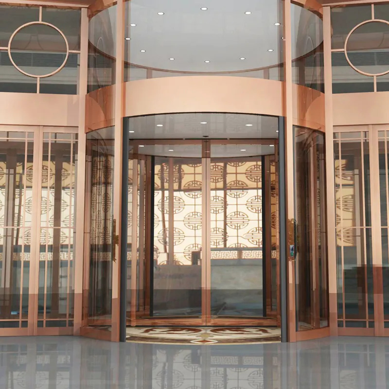 Hotel Entry Entrance Automatic Luxury Rotating Door