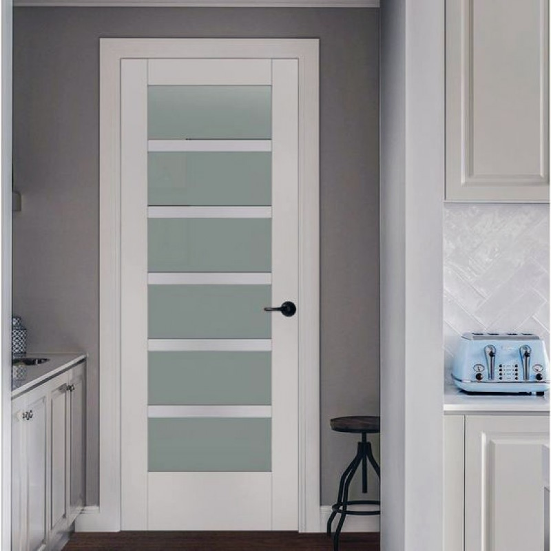 Ace Laminated MDF Wood Entry Room Wooden Glass Door for Apartment