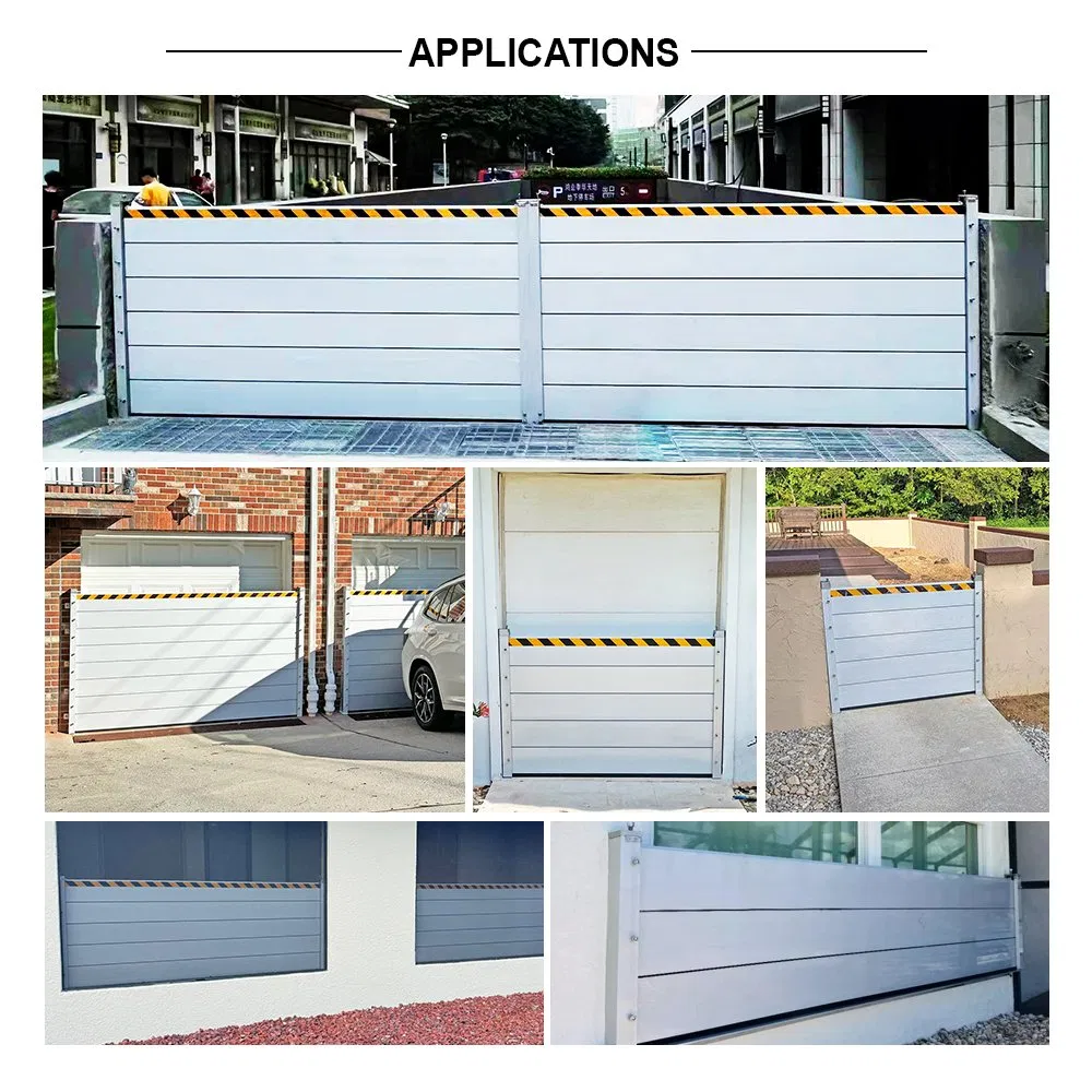 Flood Prevention Barrier Professional Aluminum Defense System for Commercial Basement and Loading Dock