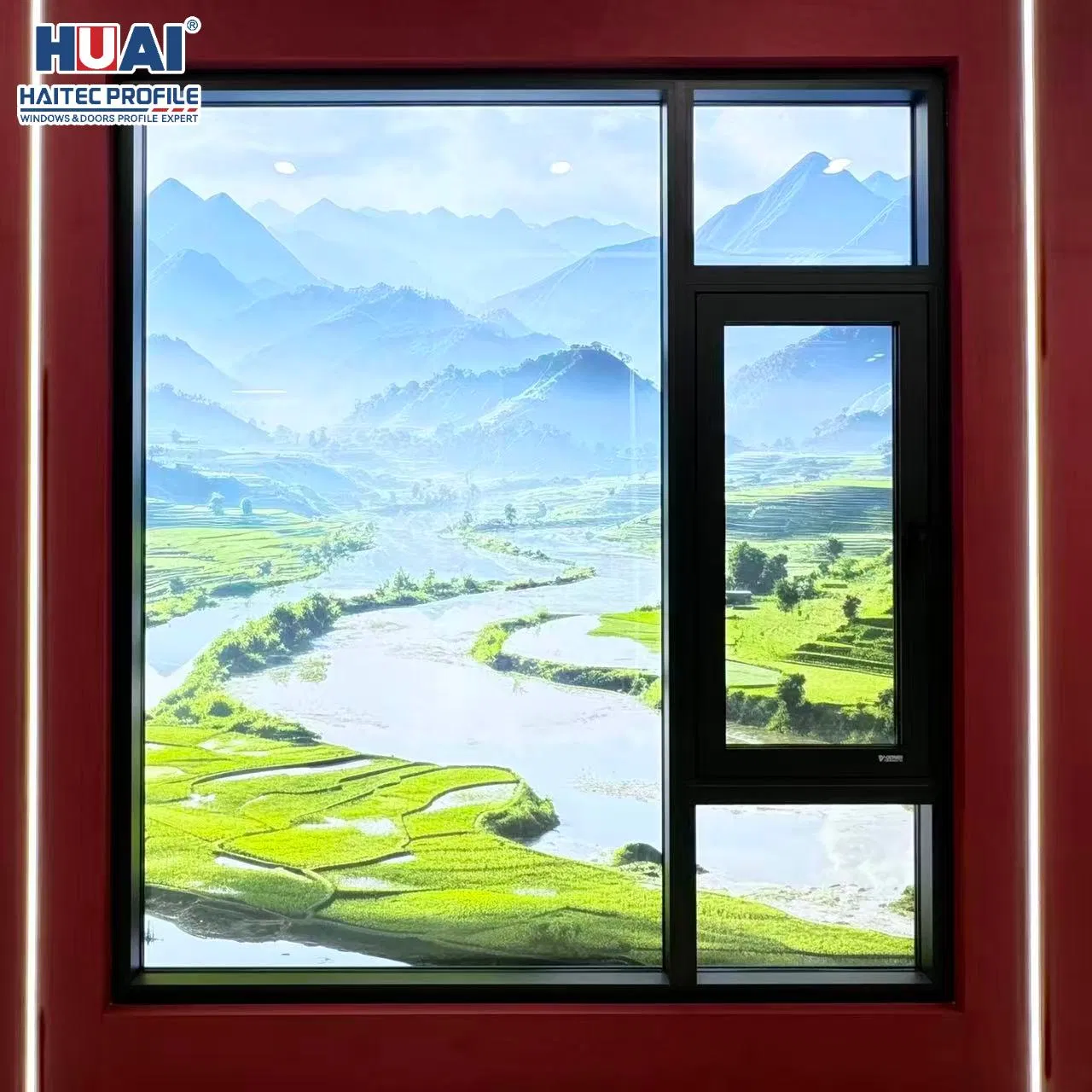 Energy Efficient Window System with Anodized Surface and Thermal Break