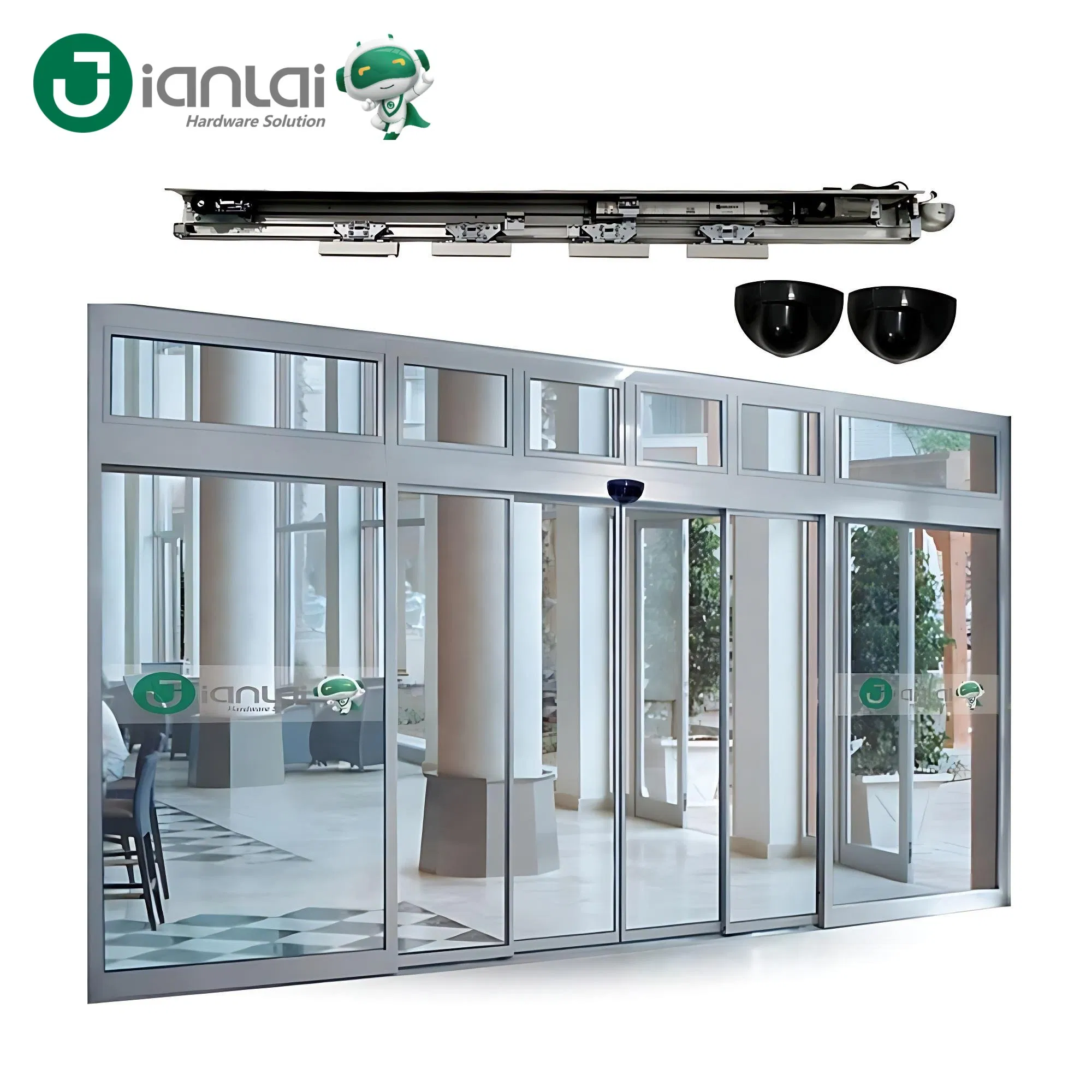 Smart Automatic Motor Sliding Door Opener Electric Entrance Sliding Door System