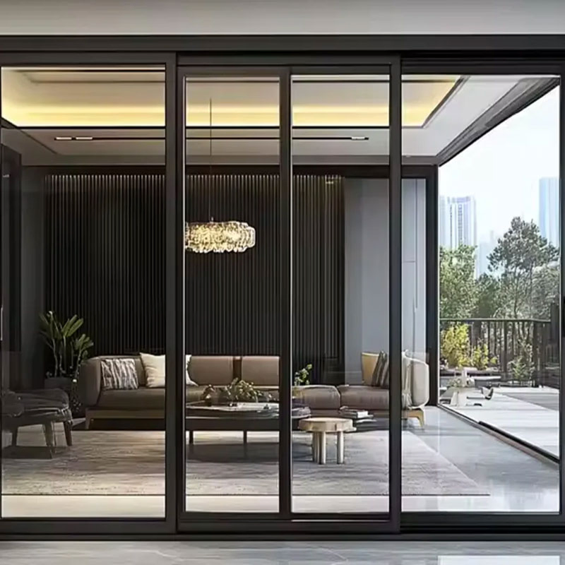 German Engineered Lift Operation Energy Efficient Thermal Aluminum Sliding Door System