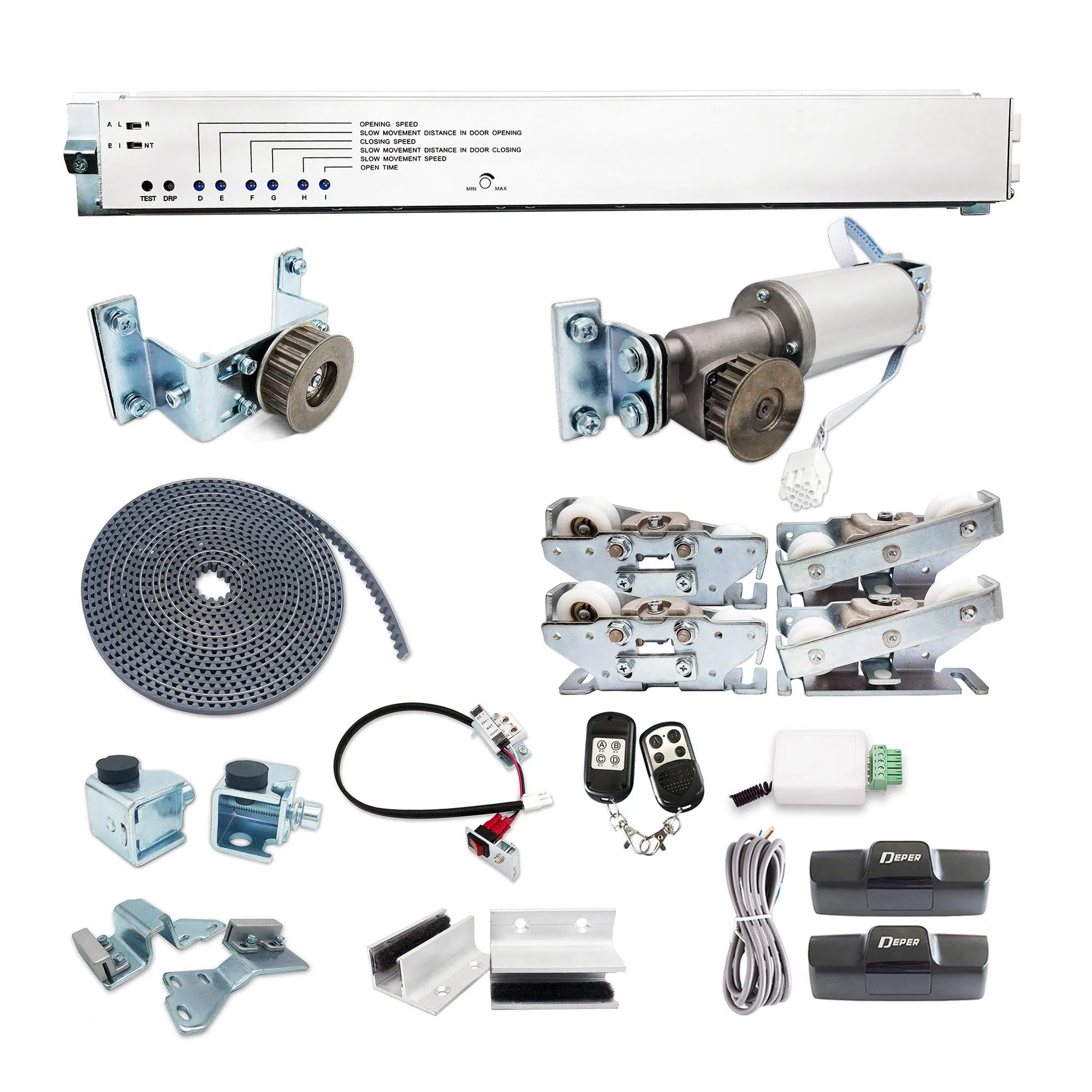 Deper DSL-125A Interior Double Glsss Door Automatic Sliding Door System for Access Entrance Automation