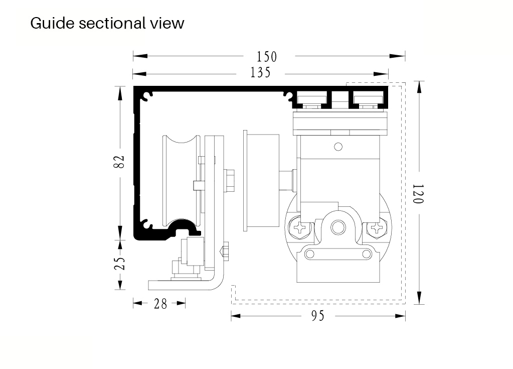 Office Building Entrance with Sensor Automatic Sliding Door System