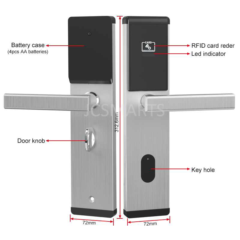 Keyless Entry Hotel Electronic Smart Lock with RFID Access System