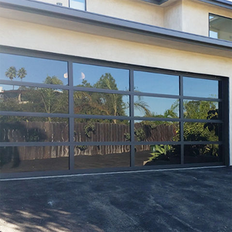Smart Glass Garage Door Automated System for Convenient Home Access