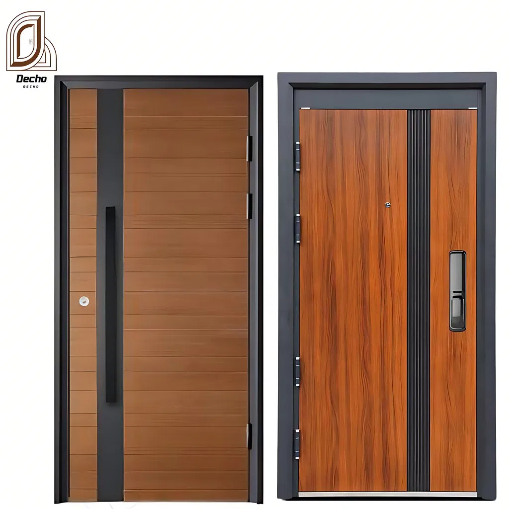 Exterior Security Residential Anti-Theft Modern Single Steel Entrance Door for Home Project