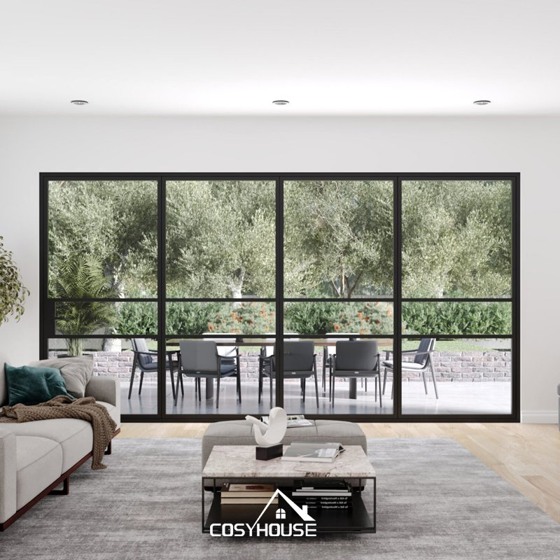 Luxury Villa Lift &amp; Slide Stacker Door Large Energy Efficient Sliding Glass Patio Door System