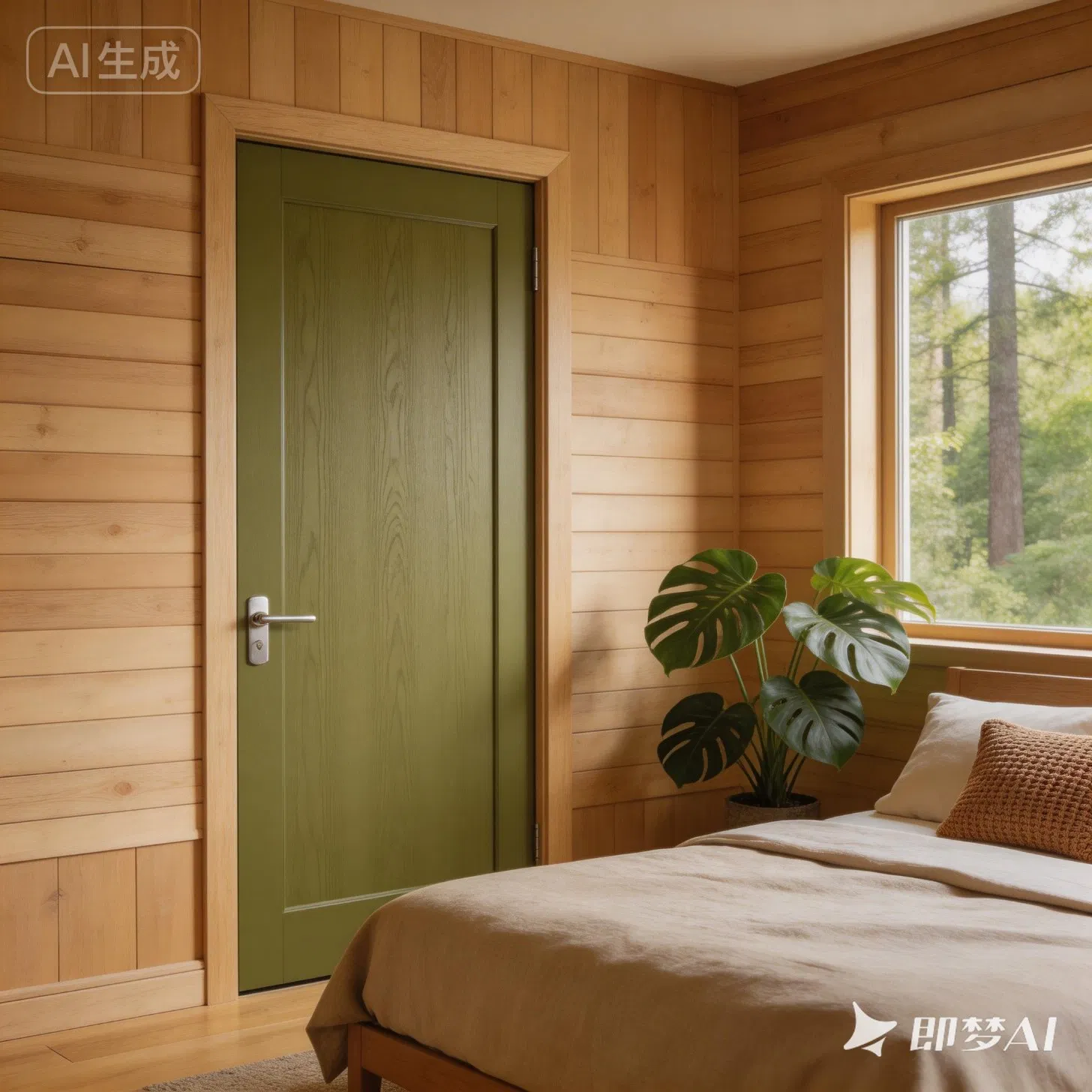 Waterproof WPC Exterior Door Weather-Resistant Composite Door for Entryway