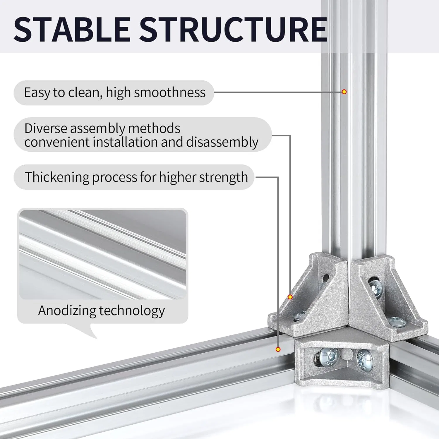 Machine Frame Automation 3D Printer Workbench Solar Mount LED Frame Conveyor Safety Guard Custom Fabrication Cutting 2020 Retail Display System