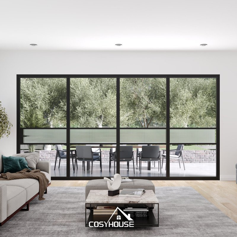 Luxury Villa Lift &amp; Slide Stacker Door Large Energy Efficient Sliding Glass Patio Door System