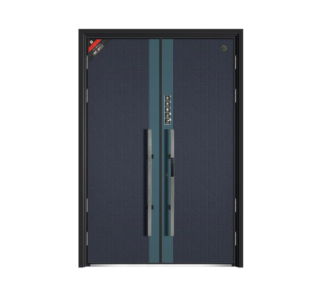 Exterior Aluminium Alloy Double Door for Residential House Entrance Custom Design Available