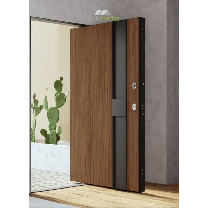 Security Door Premium Weather-Resistant Rolay Entry Door for All Climates Durable Aluminium Door Exterior with German Hardware