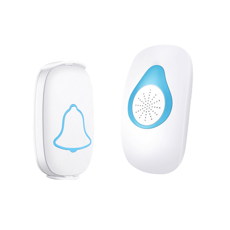 ABS Durable Portable Easy Installation 110V-220V Input Home Security Wireless Doorbell Smart Remote Control Doorbell for Security Alarm System (SDB4)