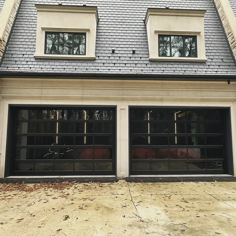 Smart Glass Garage Door Automated System for Convenient Home Access